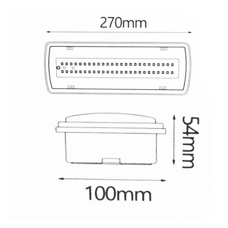 Luce Emergenza LED 4W Kit Soffitto IP65 | Ibérica