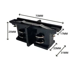 Conector inicio de carril Trifásico IZQ