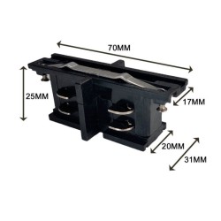 Straight I Connector 3-Phase Track LED | Ibérica