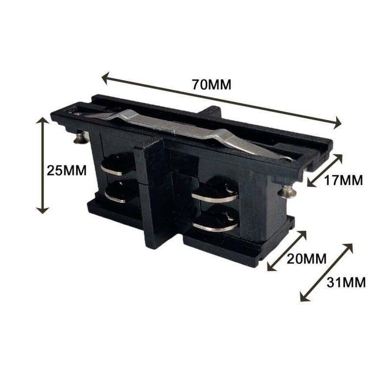 Straight I Connector 3-Phase Track LED | Ibérica