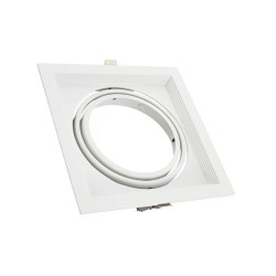 Marco Empotrable Orientable Blanco AR111 | Ibérica
