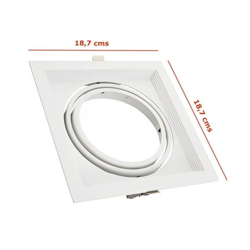 Recessed Adjustable Frame White AR111 | Ibérica