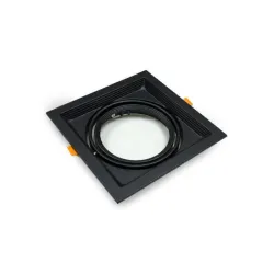 Cornice Incasso Orientabile AR111 Nera | Ibérica