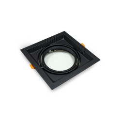 Recessed Adjustable AR111 Frame Black | Ibérica