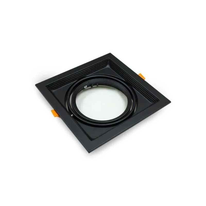 Cornice Incasso Orientabile AR111 Nera | Ibérica