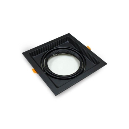 Marco Empotrable Orientable AR111 Negro | Ibérica