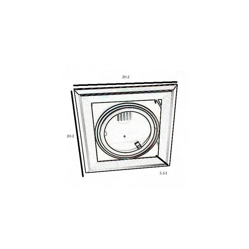 Comprar Marco NEGRO orientable para AR111