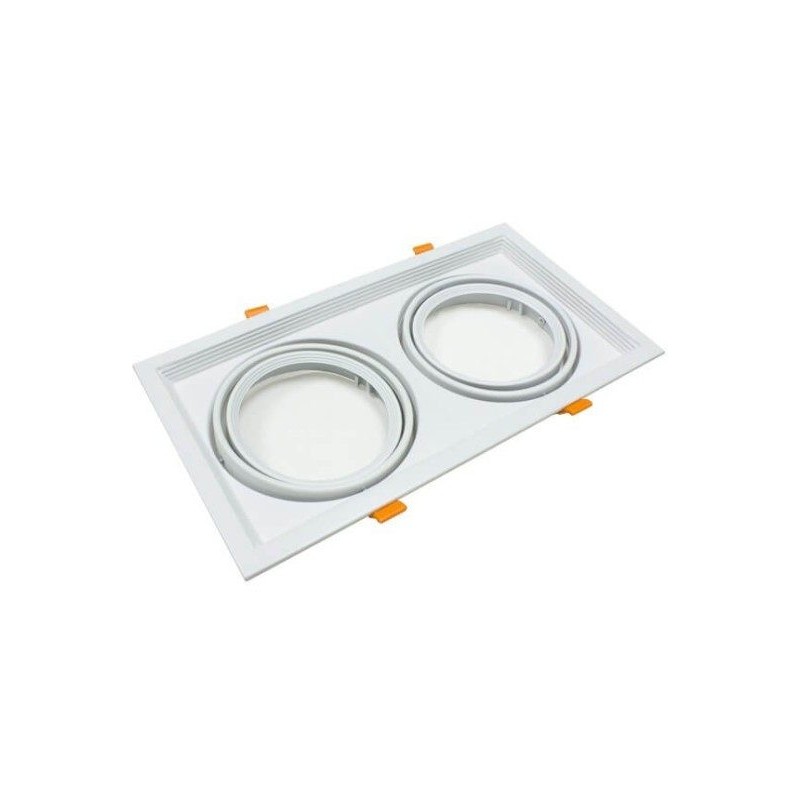 Double Adjustable Frame White AR111 | Ibérica