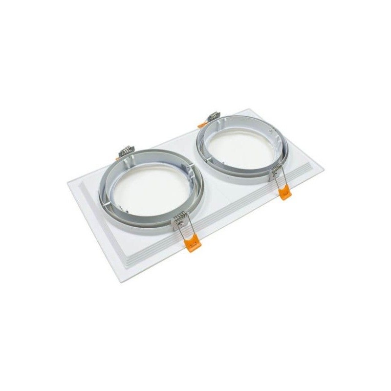 Cadre Double Orientable Blanc AR111 | Ibérica