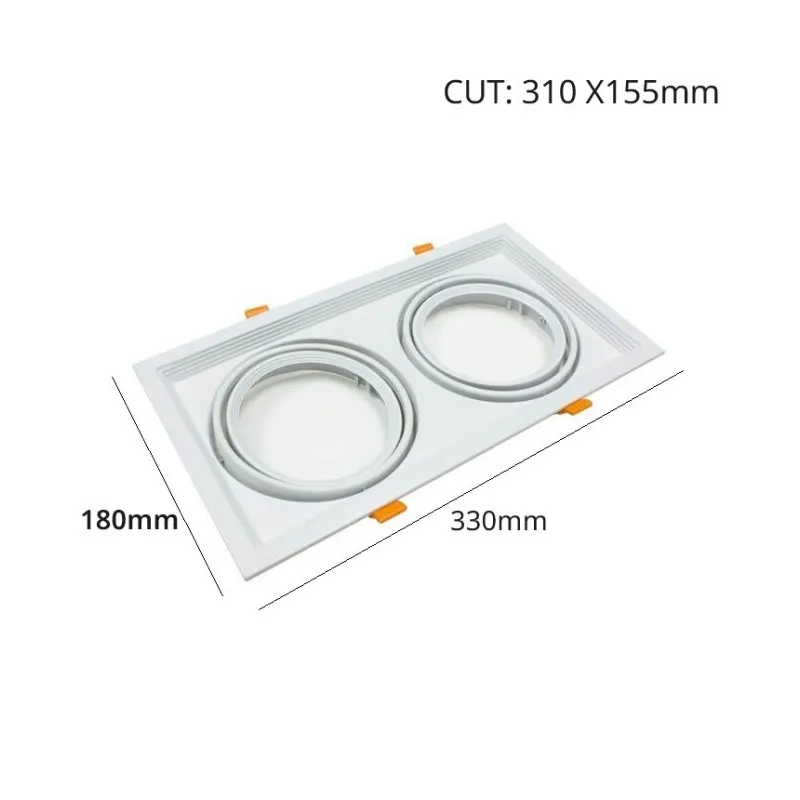 Acheter Cadre AR111 cadre double blanc