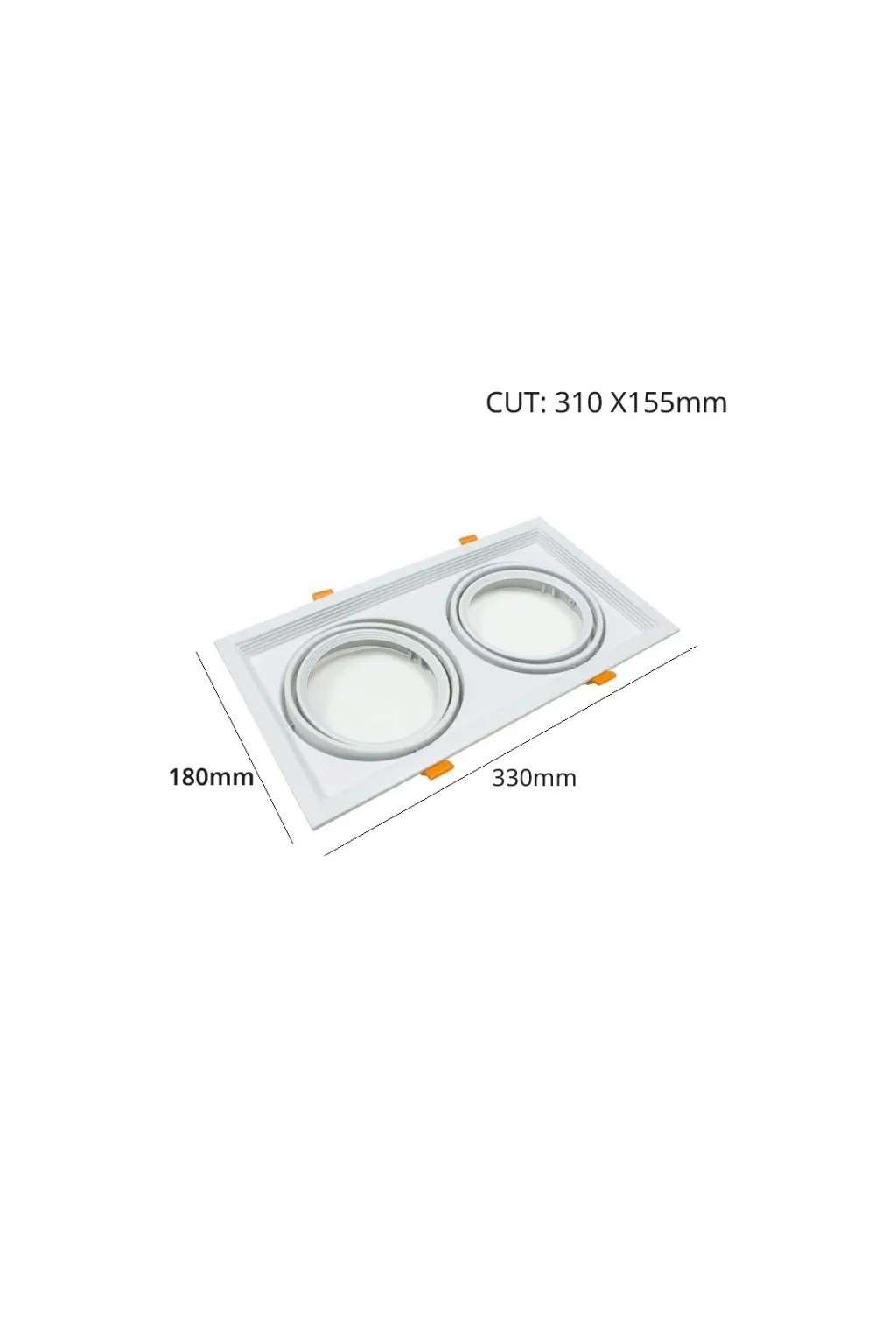 Comprar Marco BLANCO doble orientable para AR111