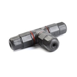 Connettore Cavi T IP68 Nylon Nero 2.5mm | Ibérica