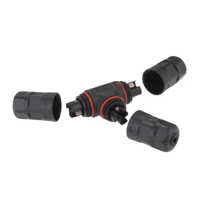Connettore Cavi T IP68 Nylon Nero 2.5mm | Ibérica