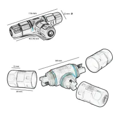 Comprar conector de cabo "T" IP67