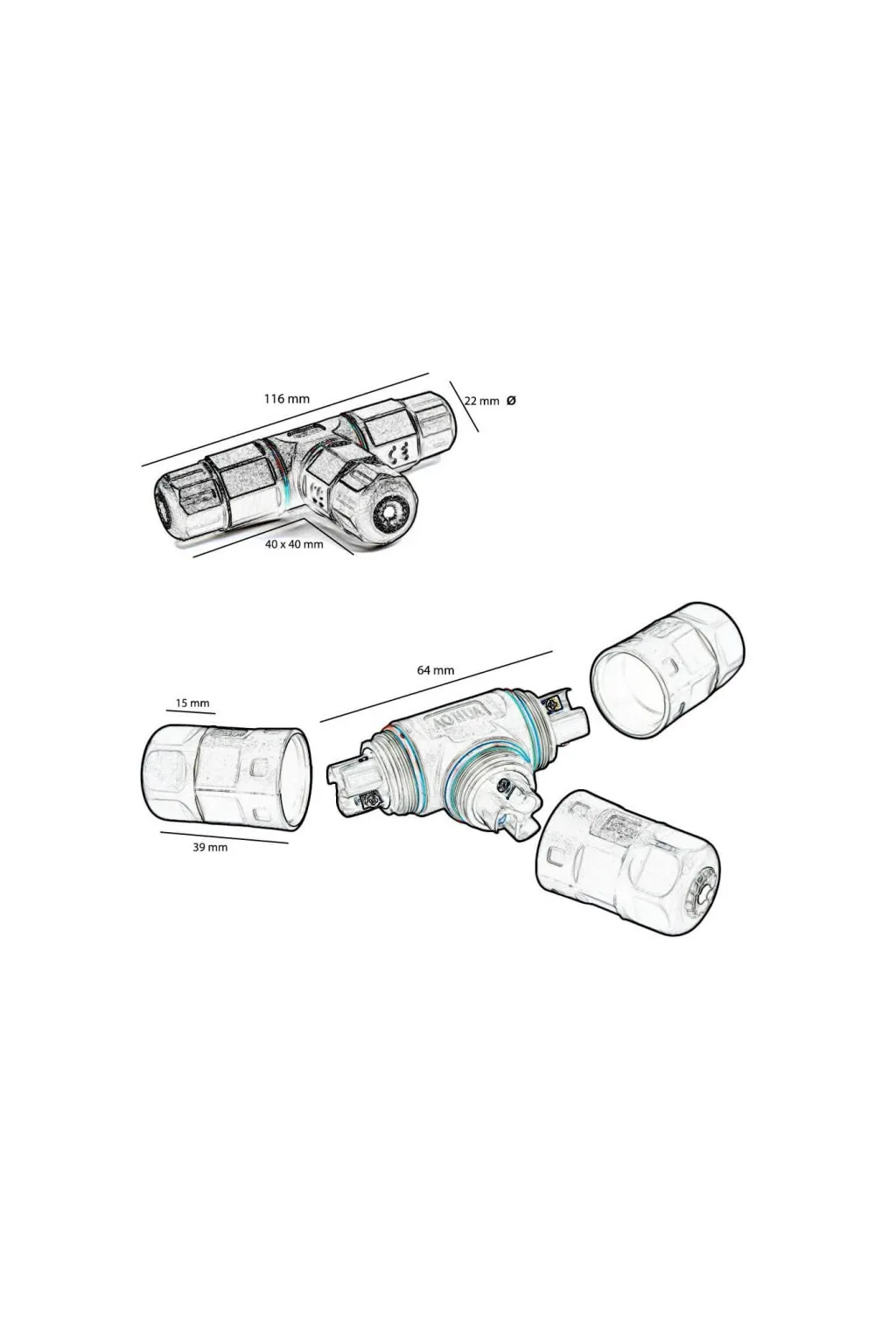 Comrprar Conector de cables en "T" IP67