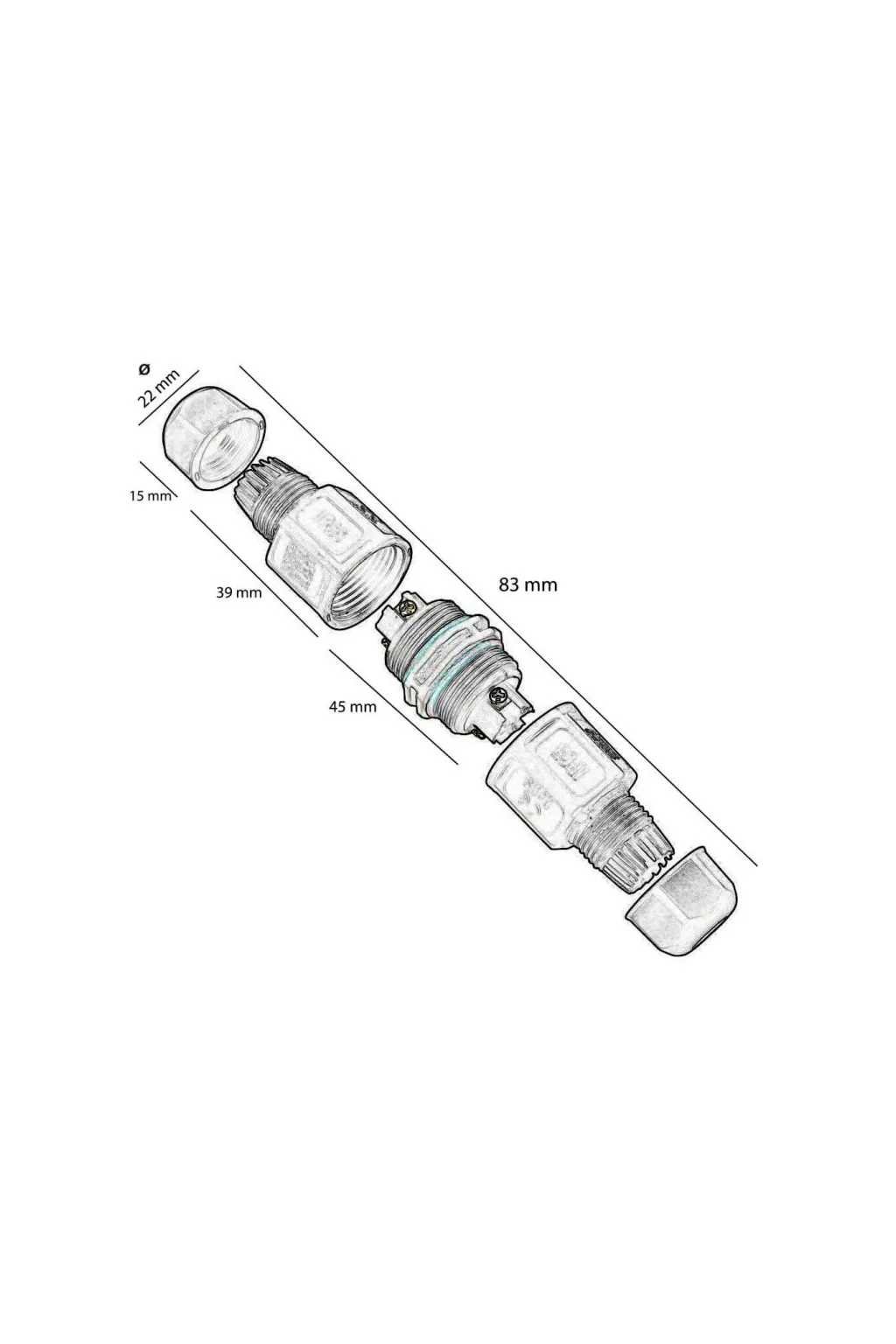 Buy cable connector in "I" IP67