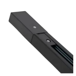 Calha Monofásica Reforçada 1m Preto Branco | Ibérica