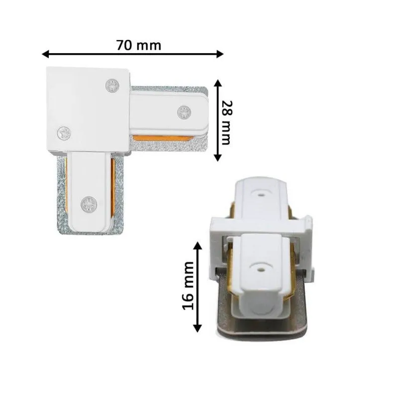 Conector L Calha Monofásica Reforçada | Ibérica de Iluminação