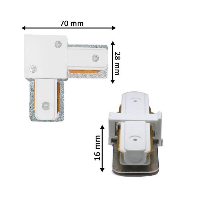 L Connector Reinforced Single-Phase Track | Ibérica