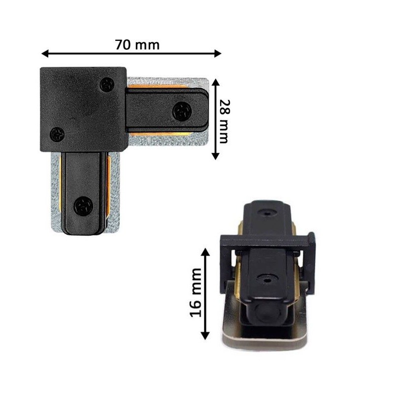 L Connector Reinforced Single-Phase Track | Ibérica