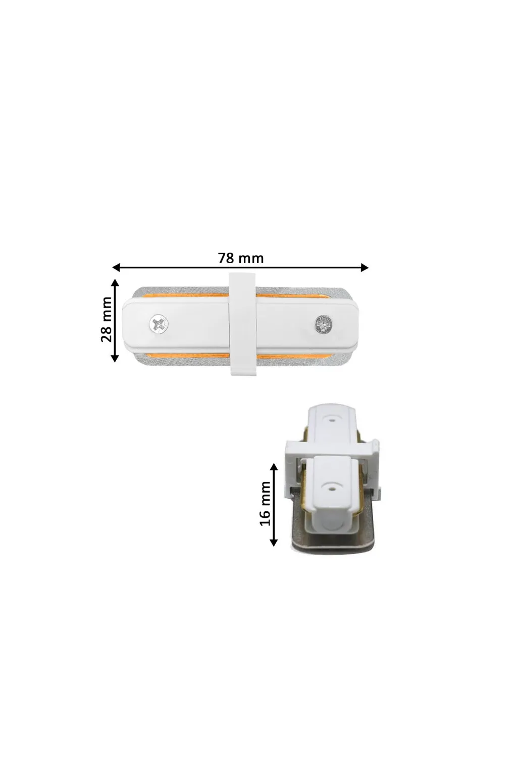 Conector en linea para Carril IP20 RECTANGULAR