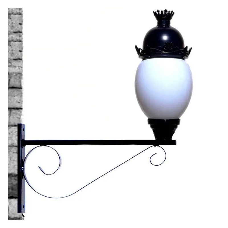 Soporte Brazo Forja Hierro 60cm Farola LED | Ibérica