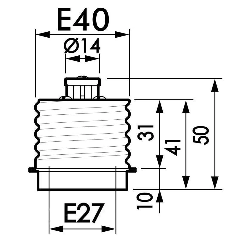 E40 to E27 Bulb Socket Adapter | Ibérica de Iluminación