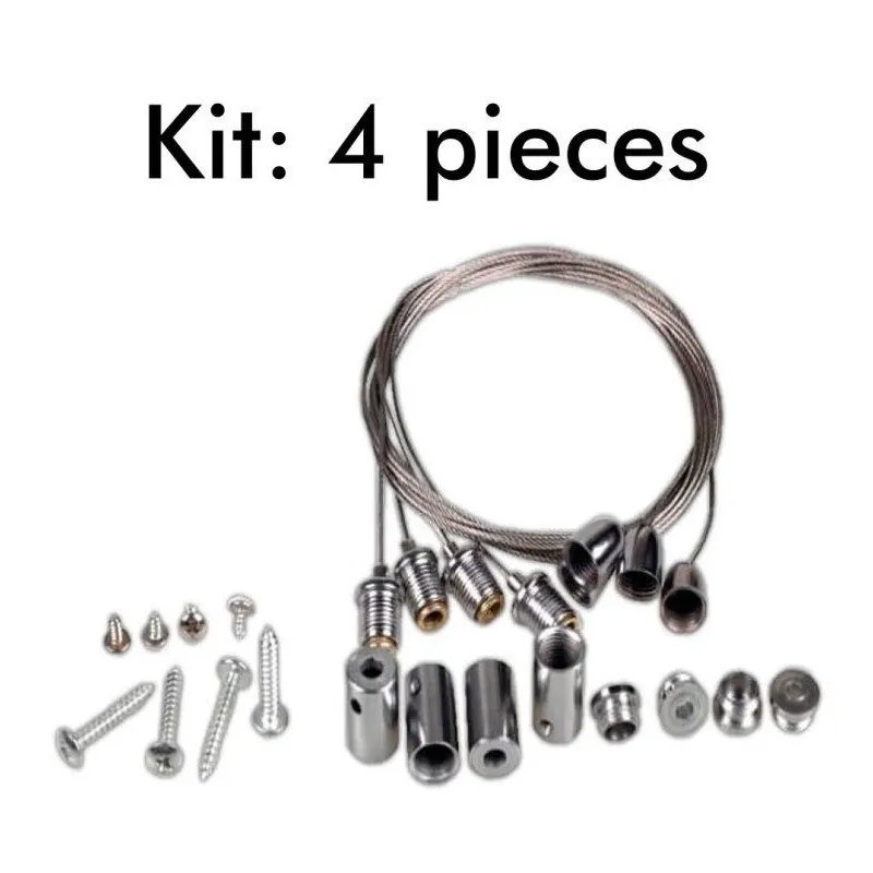 Kit Suspensión 1m 4 Cables Acero | Ibérica de Iluminación