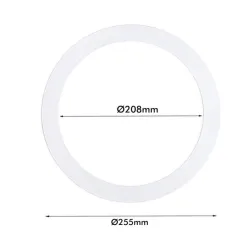 Comprar Aro Blanco Supletorio cubre hueco para Downlight 25cm
