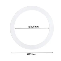 Aro Supletório Cobre Furo Downlight 25,5 cm | Ibérica