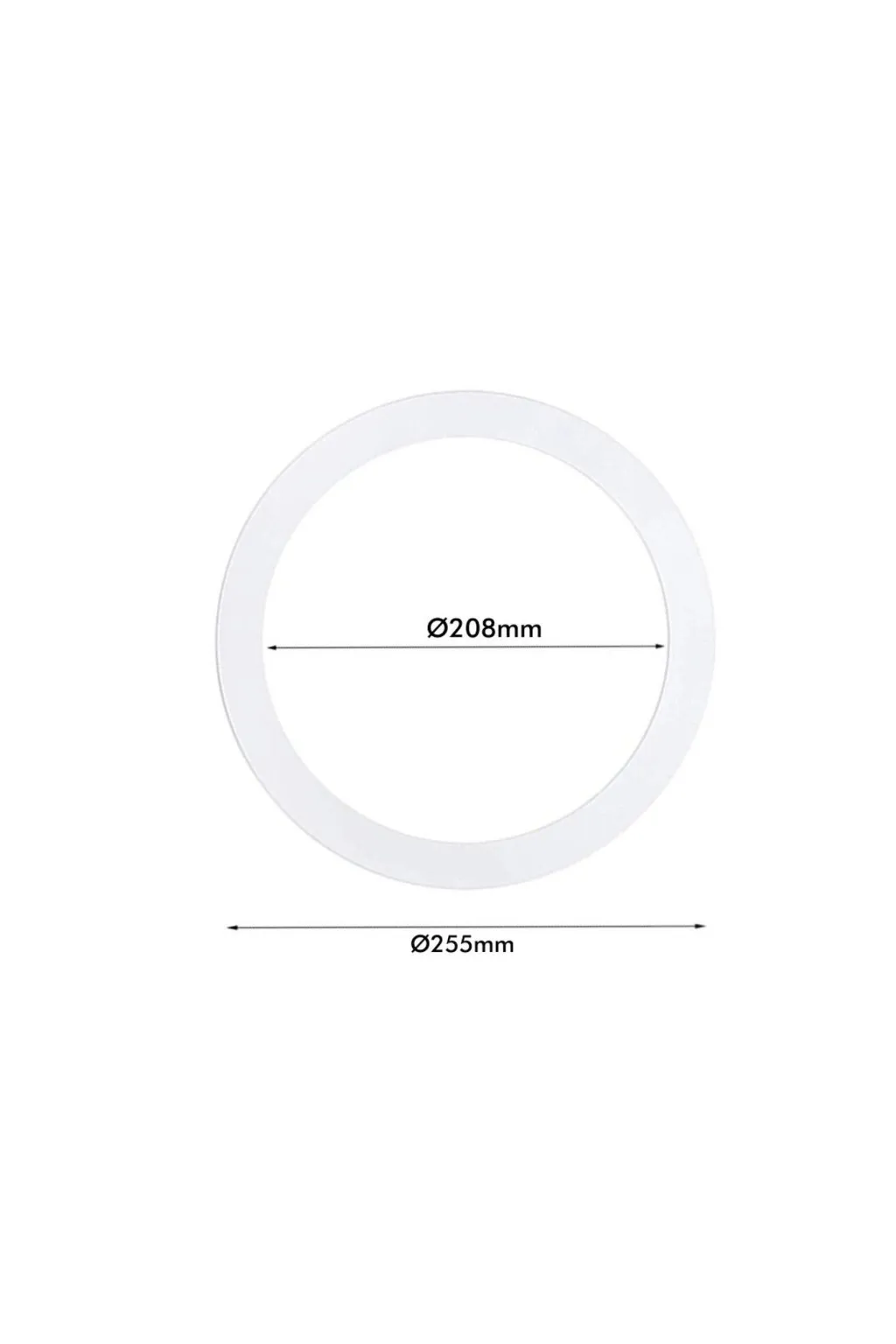 Comprar Capas de Aro Branco Extra Oco para Downlight 25cm