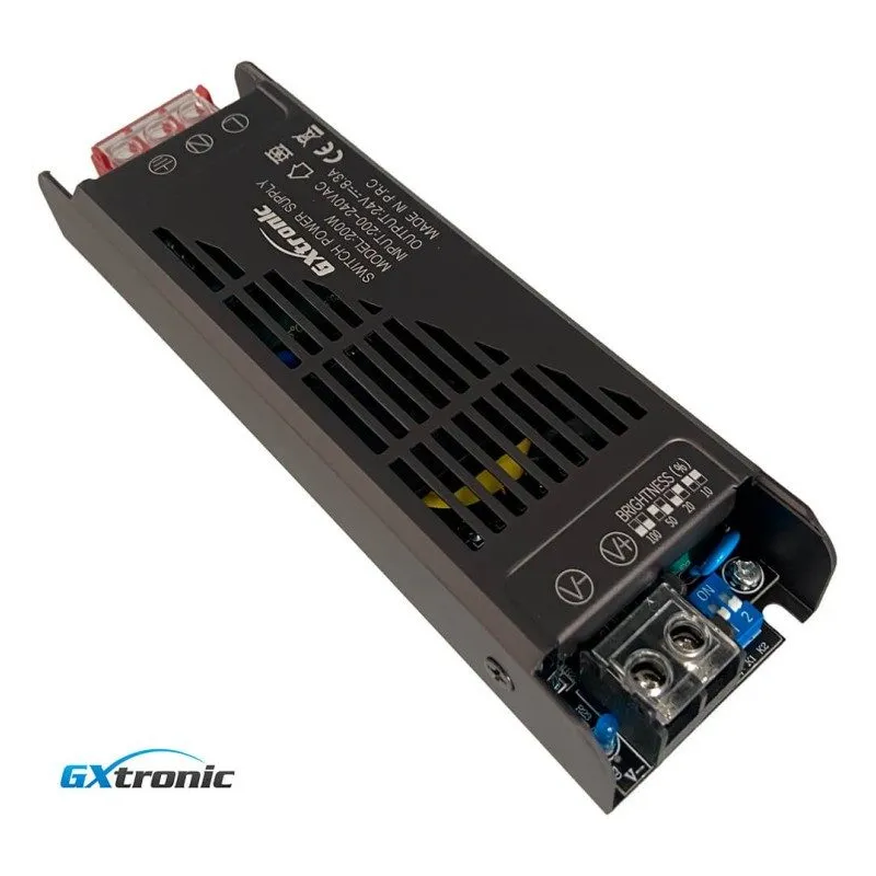 Fonte Alimentação 24V 200W IP20 GXTronic | Ibérica
