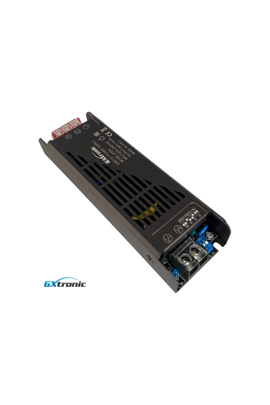 24V power supply 200W 8.3A IP20 aluminum - Gxtronic