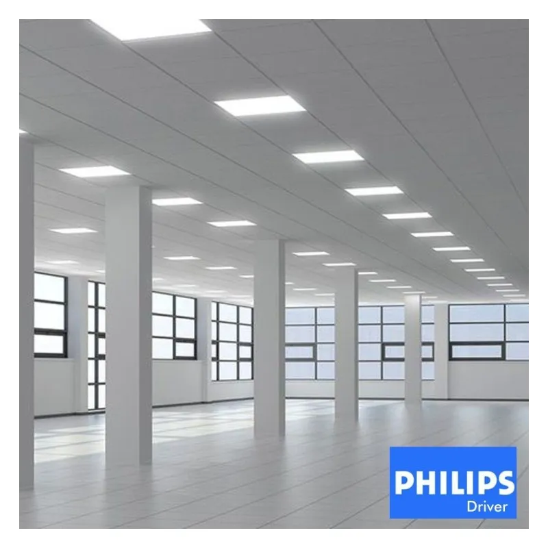 PACK 8 Panel LED 60x60 - SLIM FRAME- 40W - Philips Driver - UGR19 - ENEC05