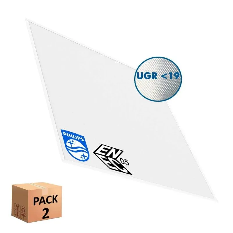 PACK 8 Panneau LED 60x60 40W Philips Slim Frame | Ibérica