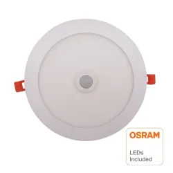 Placa LED Circular 24W - 22W- 20W -18W con Detector de Movimiento - 2700K+CCT - OSRAM CHIP