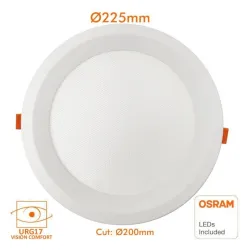 Downlight LED Circular 18-24W Ø200mm 4CCT UGR17 | Ibérica