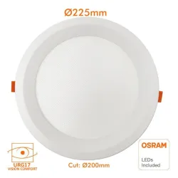 Downlight LED 20W Circular - OSRAM CHIP DURIS E 2835 - CCT - UGR19