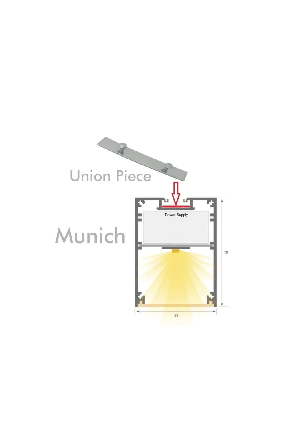 Buy Aluminum Union Pletin - Linear Luminaire - Munich