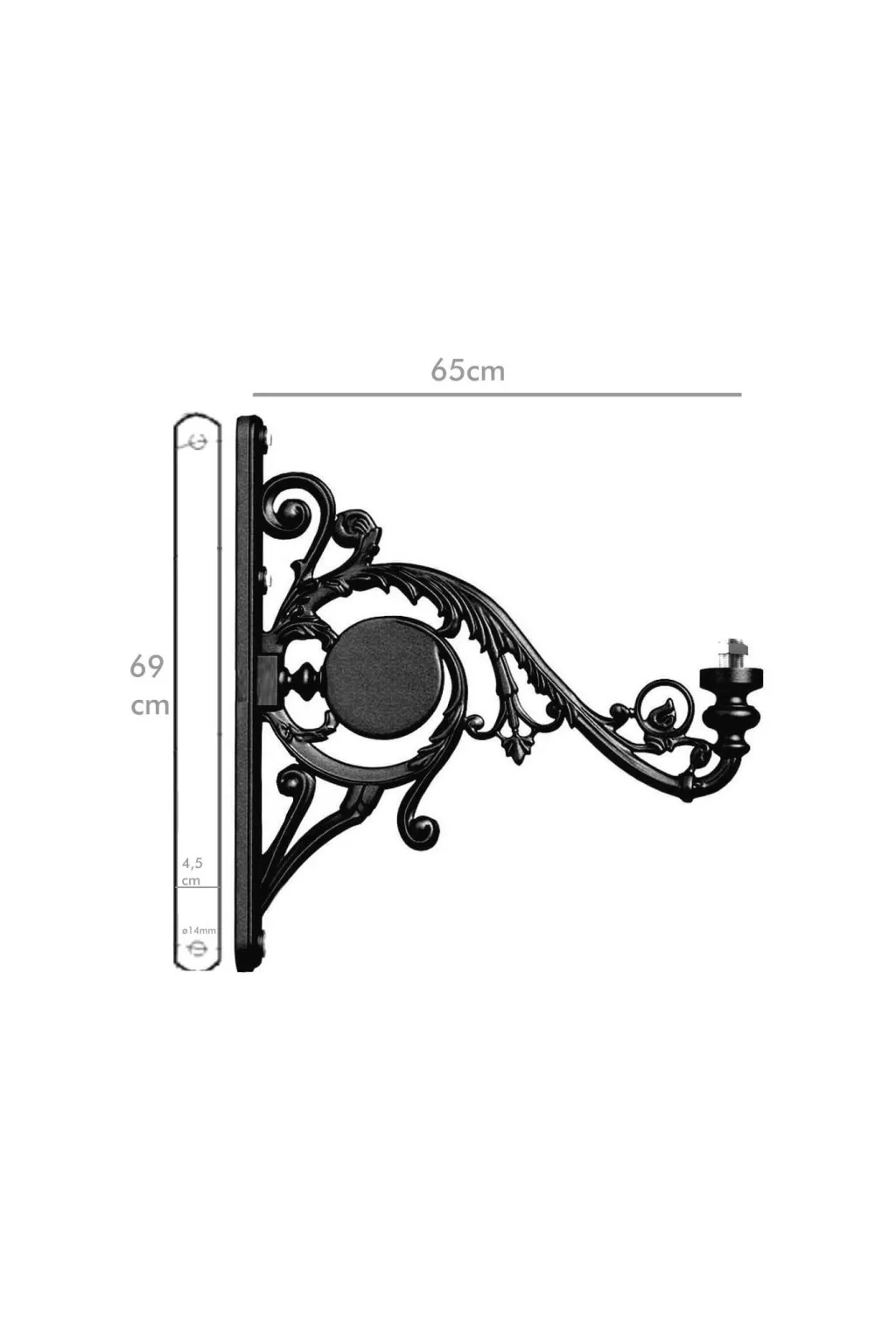 Comprar Soporte Brazo para Farola Palacio - Aluminio - 65cm