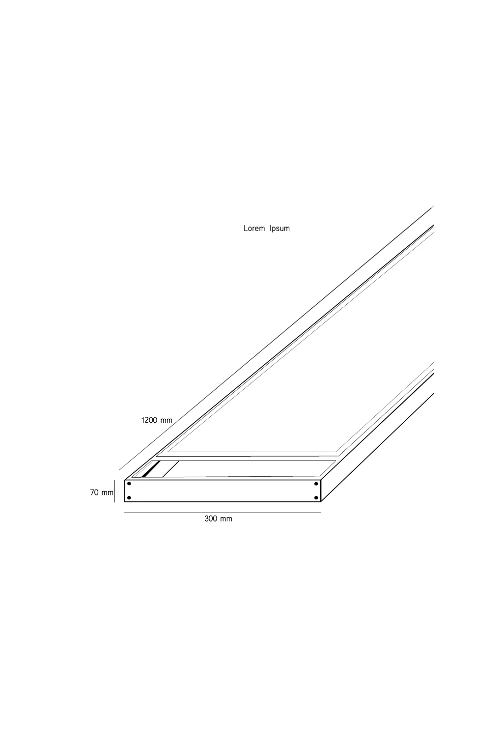 Buy Surface Kit LED Panel 120x30 - Height 68mm