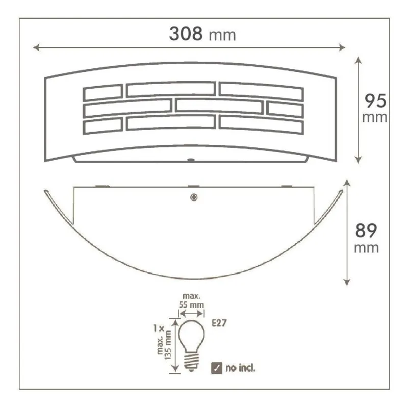 Buy Apply LED Wall E27 Gothenburg Outside Gray