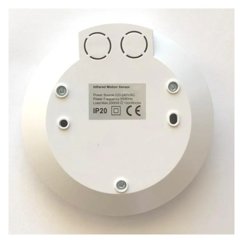 Detector Movimiento PIR Superficie 360° 500W | Ibérica