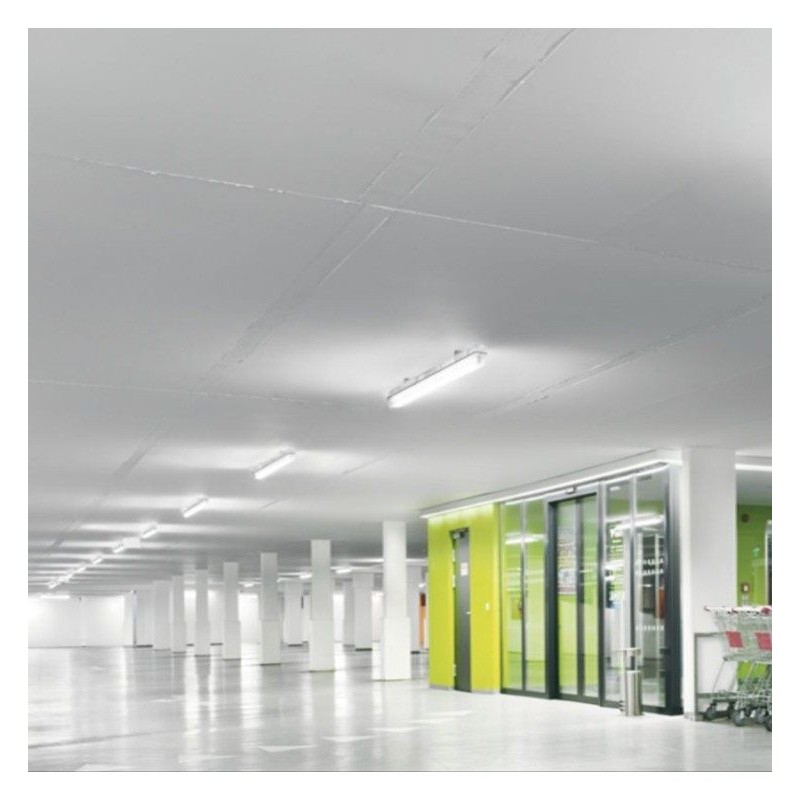 Waterproof Batten 2 LED Tubes 60cm IP65 | Ibérica