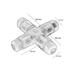 Buy cable connector in "X" IP67