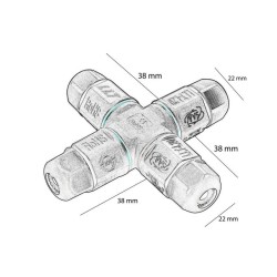 X Connector IP68 Outdoor 4-Way LED | Ibérica