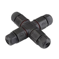 Conector em X IP68 Exterior 4 Vias LED | Ibérica