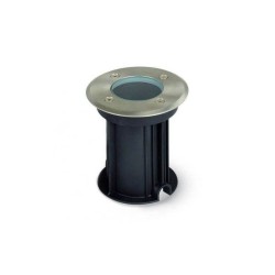 Caixa Encastrar Solo IP65 GU10 112mm Aço Cinza | Ibérica