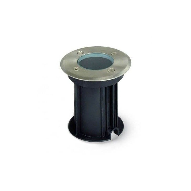 Recessed Floor Housing IP65 GU10 112mm Grey Steel | Ibérica