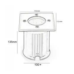 ACHETER Encastré plancher de boîtier IP65 pour GU10